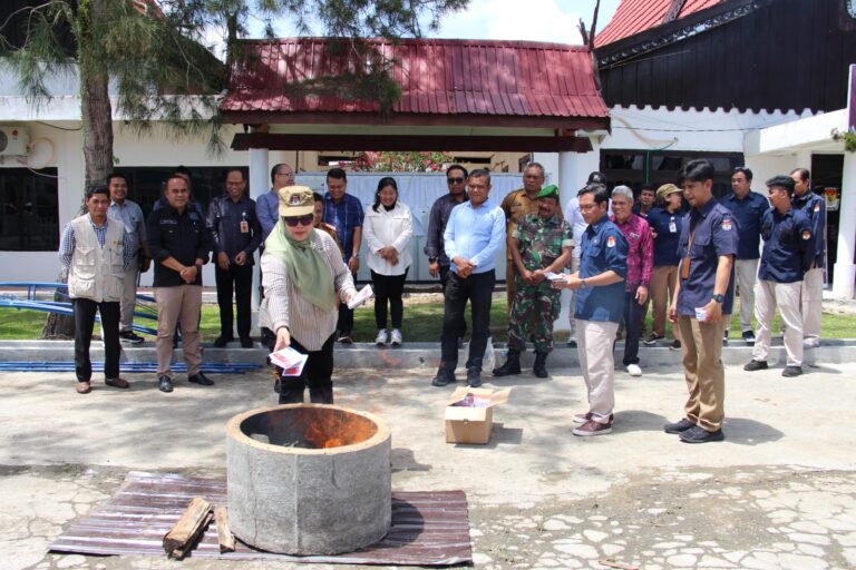 KPU Barito Selatan Musnahkan 1.153 Surat Suara Demi Cegah Potensi Penyalahgunaan