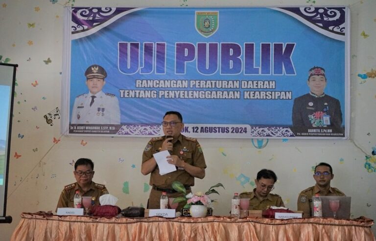 Dispursip Barito Selatan Gelar Uji Publik Raperda Kearsipan untuk Optimalisasi Tata Kelola Arsip